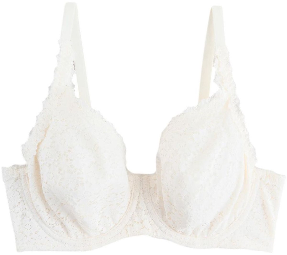 Next Dames - Kanten DD+ beha zonder vulling en volledige cups - Crème Cream