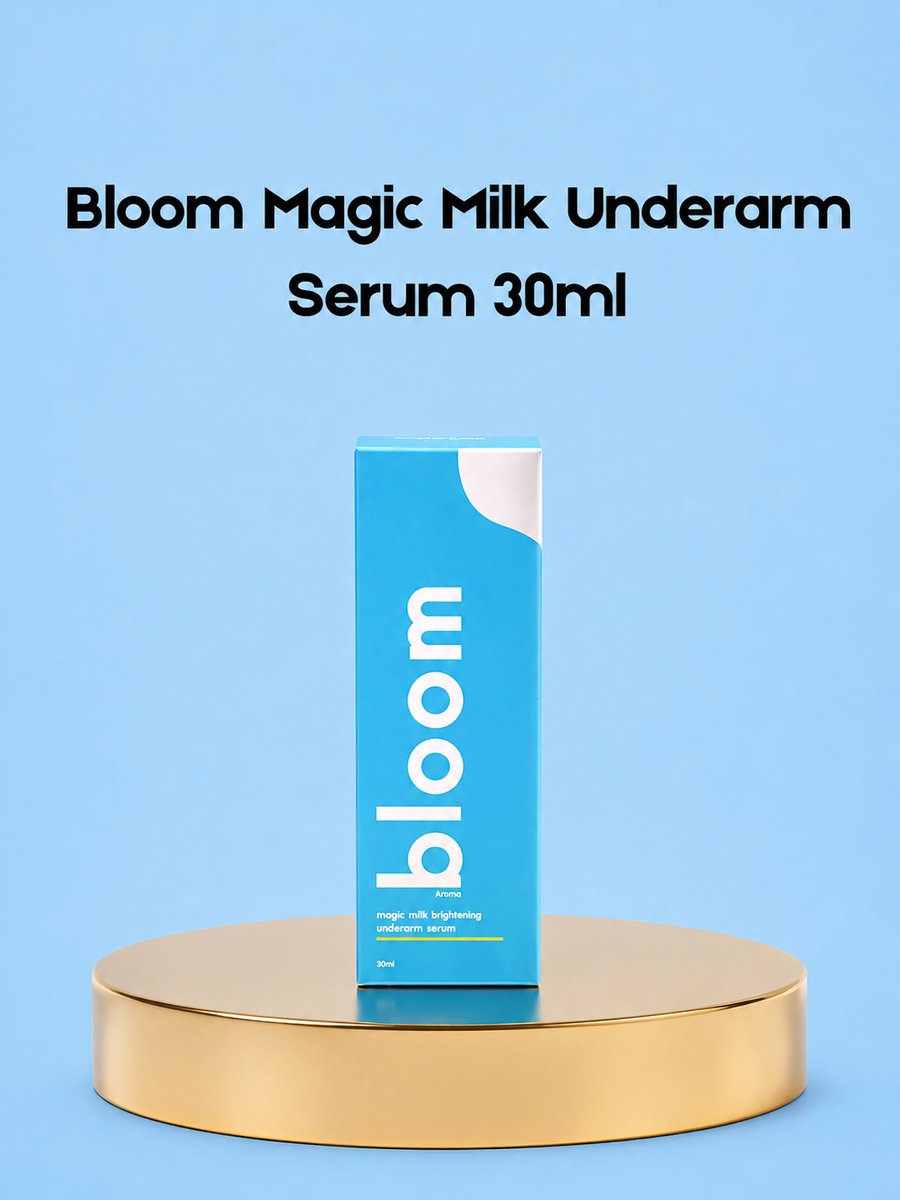 Bloom Magic Milk Underarm Serum – 30 ml – Verhelderend & Hydrateren Serum voor de Oksels – Helpt Donkere Vlekken te verminderen, Egaliseert de Huidtint & Verfrist – Voor Zachte, Stralende & Gezonde Okselhuid