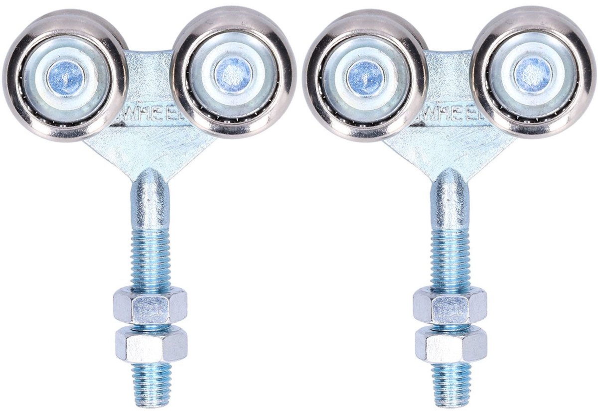 Dailygoody - Deuroverroller - Hoogwaardige Stalen Deuroverroller - 2-delige Set - 35mm Diameter - Geschikt voor Schuifdeuren en Inbouwdeuren - Duurzaa..
