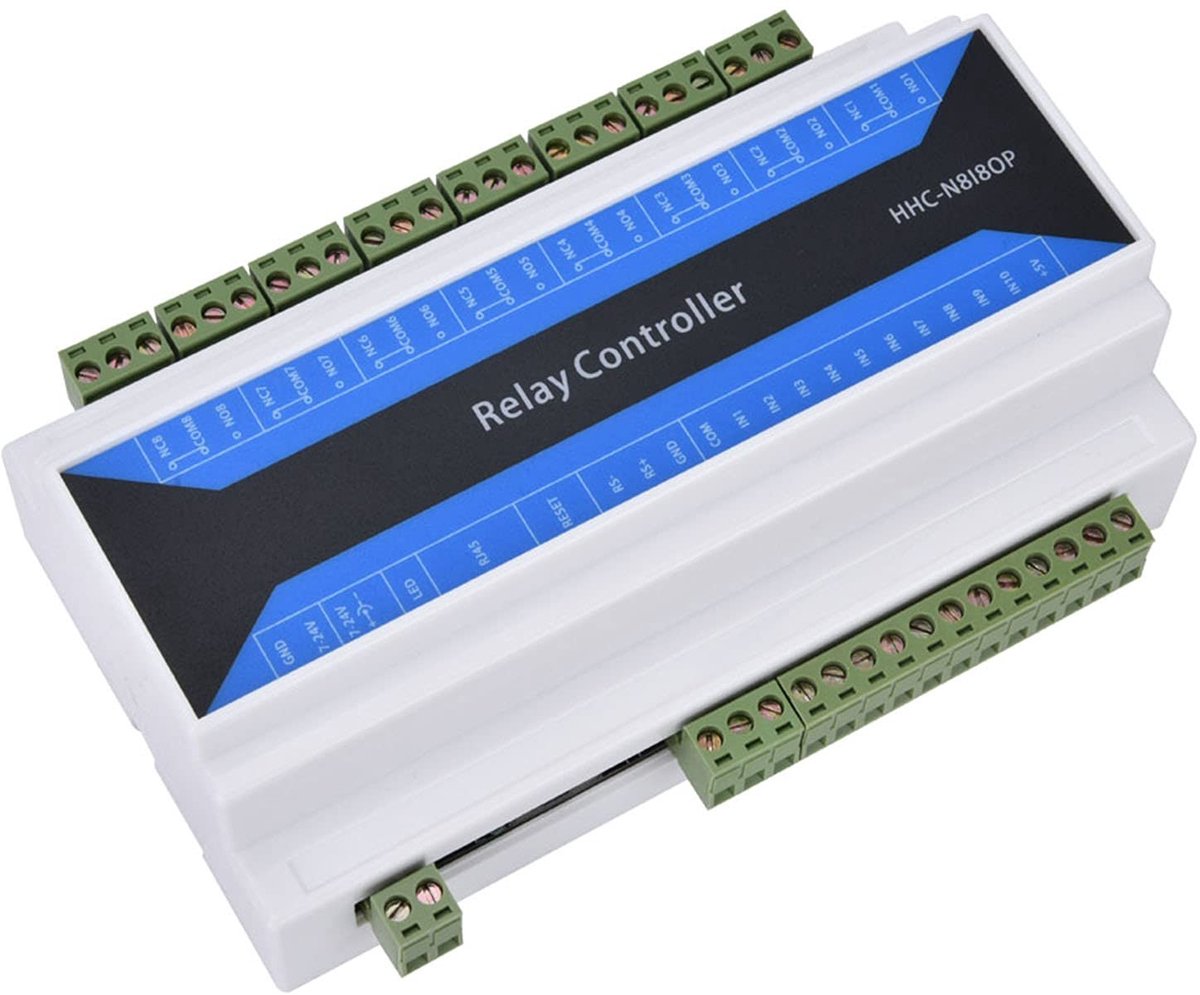 Dailygoody - RS485-poort Ethernet-besturingsmodule - 8-kanaals netwerkrelais - Hoge temperatuurbestendigheid - Populair - Netwerk Ethernet-relaisbestu..