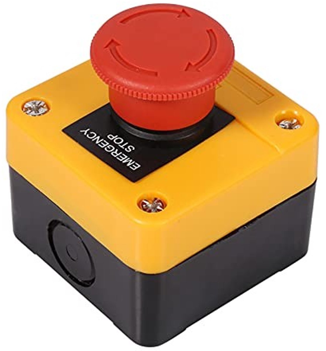 Dailygoody - Noodstopknop - Momentary Stop Switch - Ergonomisch ontwerp - Rood - Paddestoel drukknop - Geschikt voor elektrische circuits - 660V