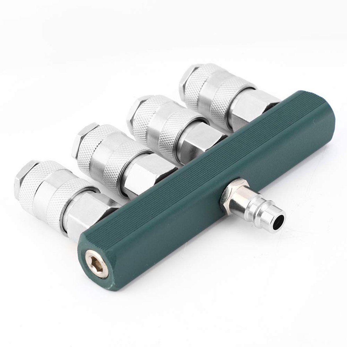 Dailygoody - Quick Coupling - Lucht Slang Manifold - Compressed Air Splitter - 1/4" NPT - Efficiënt - Duurzaam - Multifunctioneel