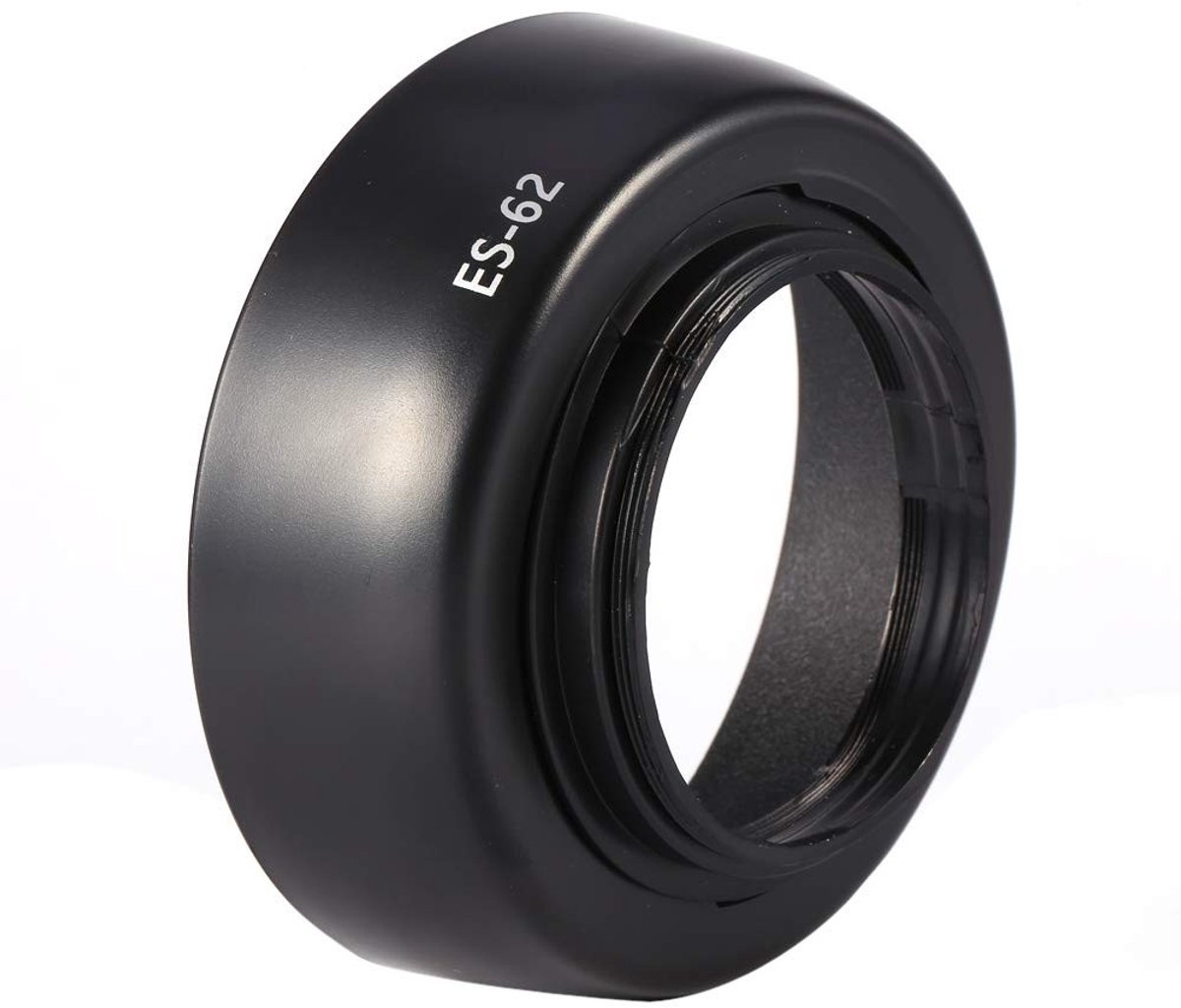 Dailygoody - Lens Hood - Voor Canon EF 50mm f/1.8 II - ES62 Bayonet Twist Lock - Bescherming tegen licht - Verbeterde beeldkwaliteit - Professioneel e.. thumbnail 2