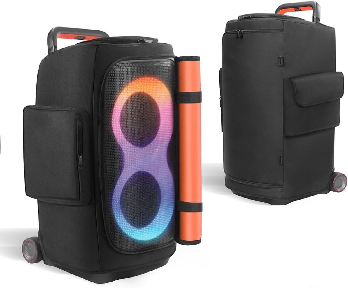 Draagbare Speaker Case voor Bescherming en Opslag van PartyBox 520, Inclusief Zijvakken voor Buiten en Thuisgebruik