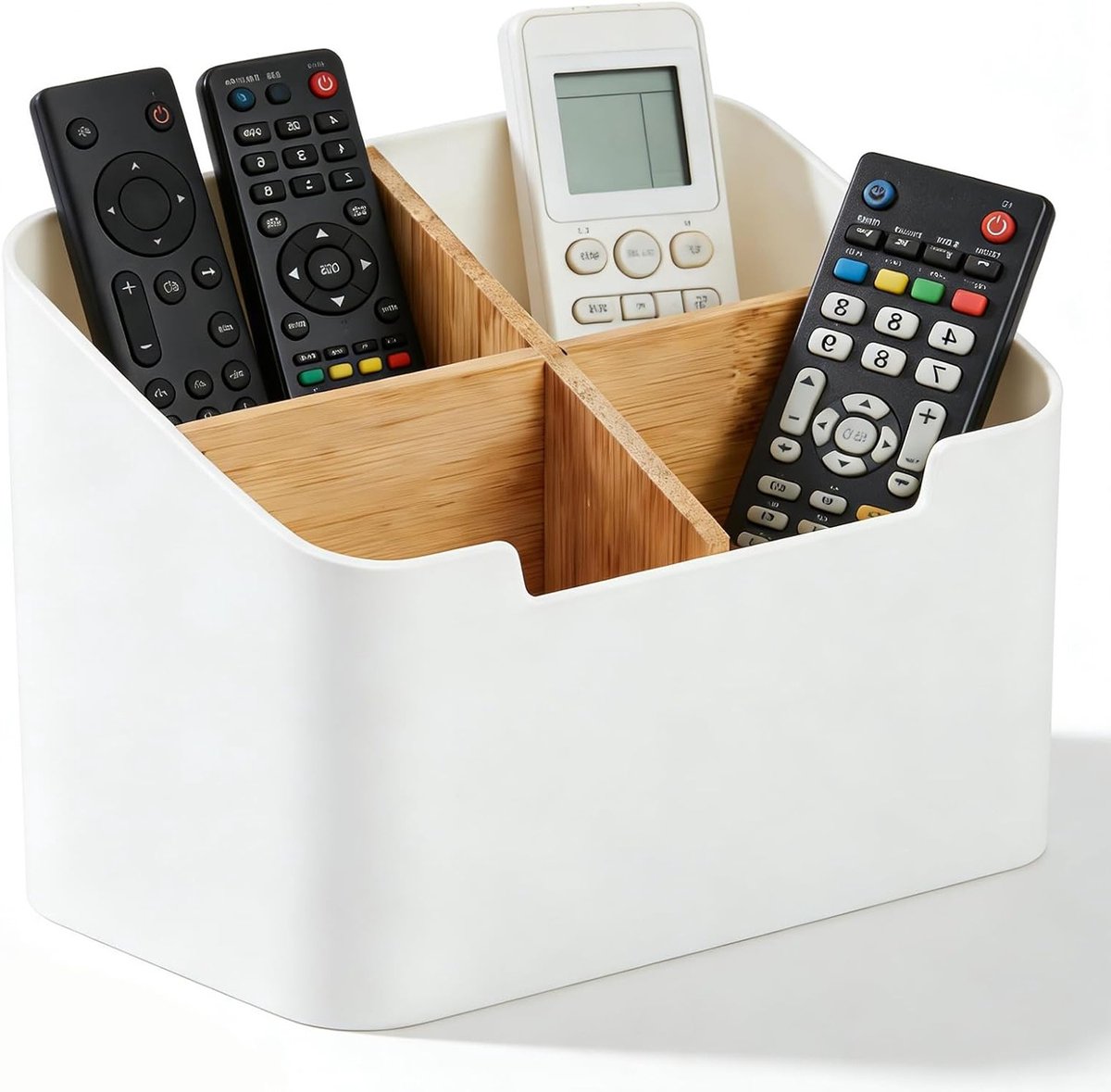 Organizer voor Afstandsbedieningen met Verdelers - Ideaal voor het Opbergen van Afstandsbedieningen, Pennen en DVD's in Woonkamer, Slaapkamer en Kantoor