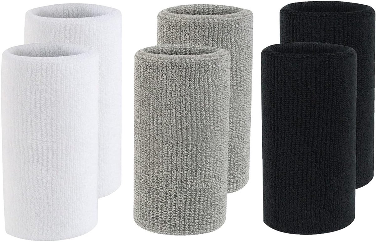 Sportieve Polsbanden voor Mannen en Vrouwen - Zweetabsorberende Wristbands voor Yoga, Tennis en Fitness - 15x8 cm