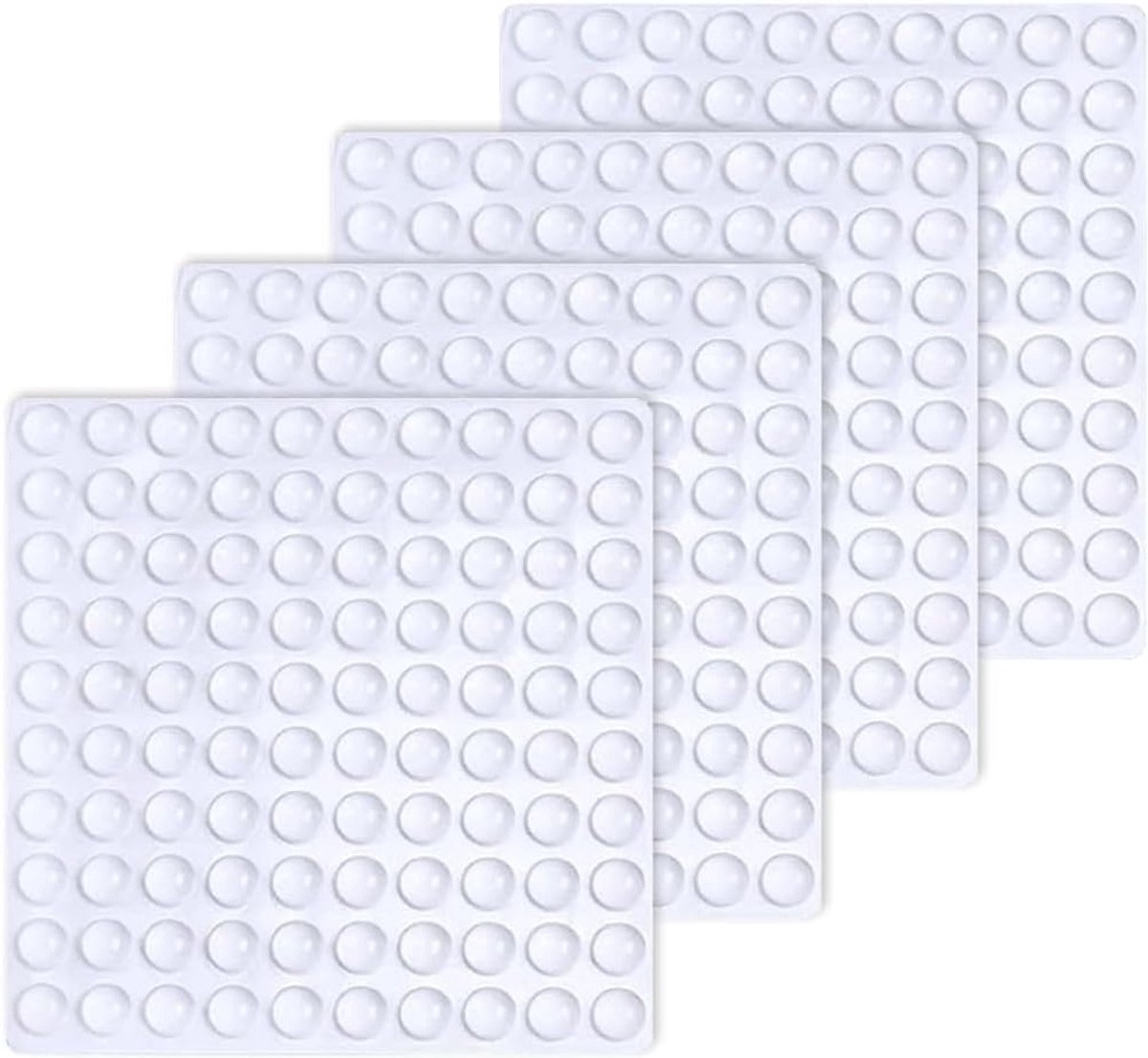 Set van 400 Zelfklevende Rubber Doppen - Transparante Siliconen Schokdempers voor Deuren, Meubels en Laptops (6×2mm)
