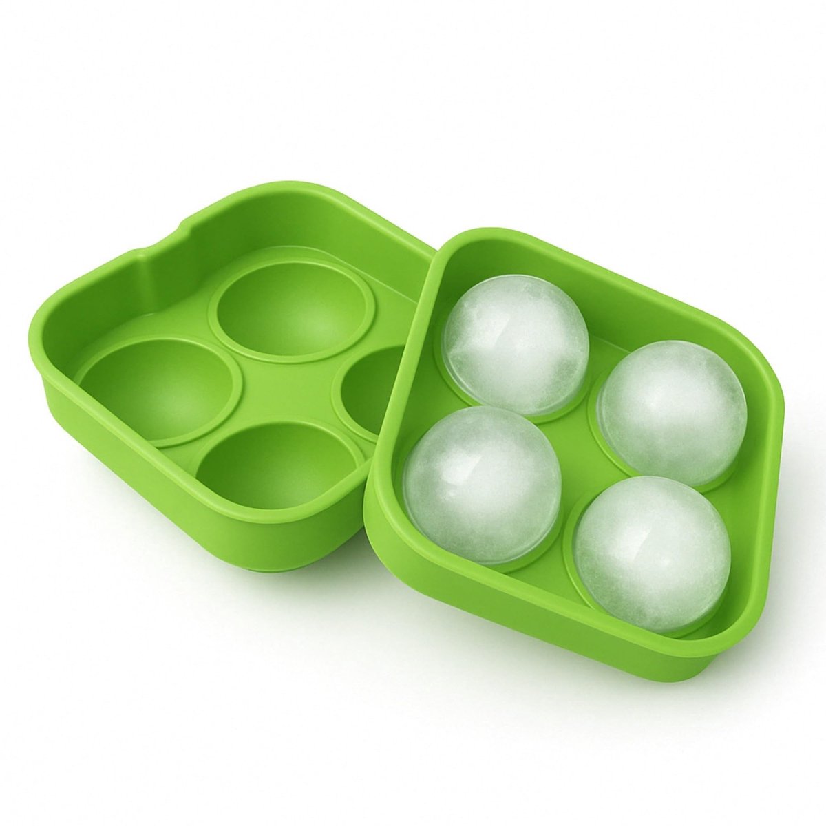 Dailygoody - Siliconen IJsbal Vorm - IJsballen - BPA Vrij - Grote IJsballen - Whisky en Cocktails - Geschikt voor Drankjes - Formaat 4 Stuks
