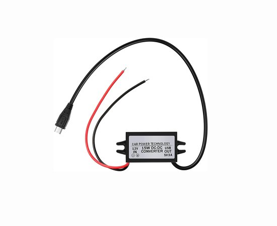 Vt products - Waterdichte 12V naar 5V Converter - DC-DC Step Down Module - USB Type-C - Power Adapter - Geschikt voor Raspberry Pi 4 en Mobiele Telefo