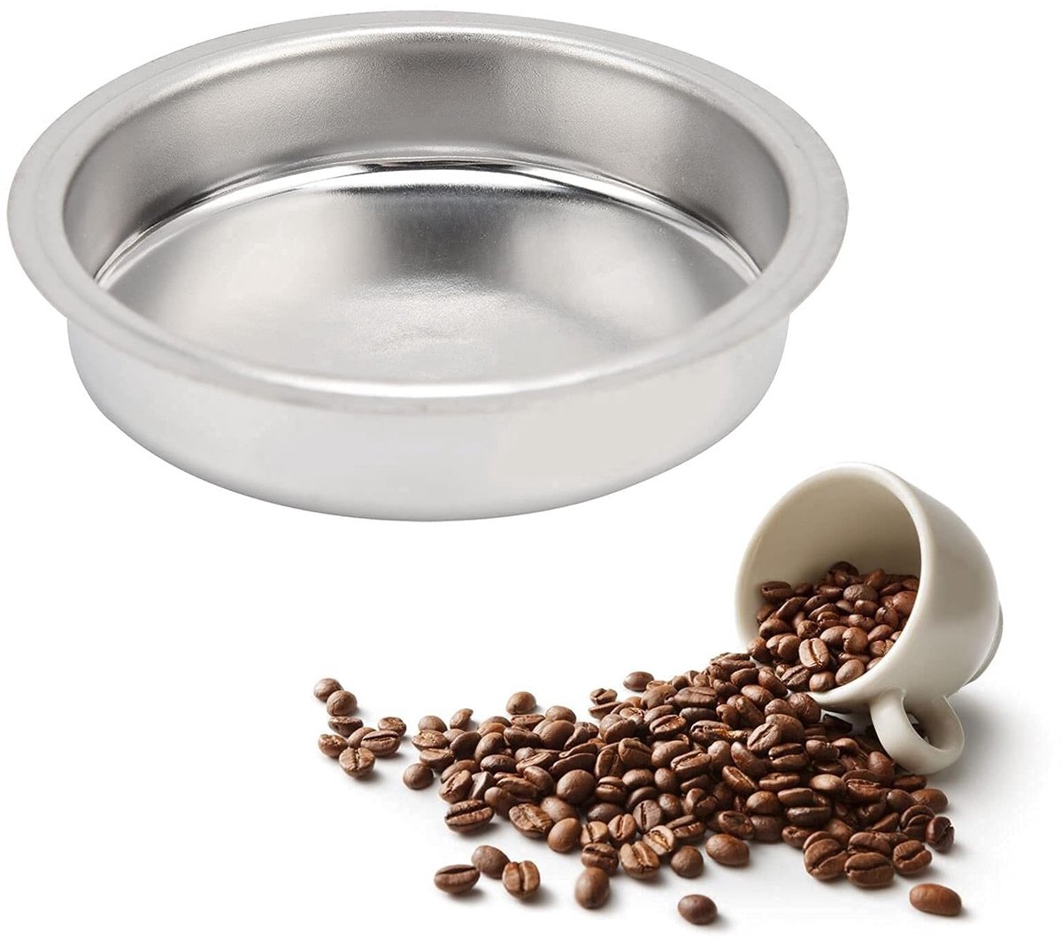 Dailygoody - Backflush Insert - Koffiezetapparaat Accessoire - Roestvrij staal - 51mm - Voor Delonghi EC680 EC685 - Ideaal voor Schoonmaken