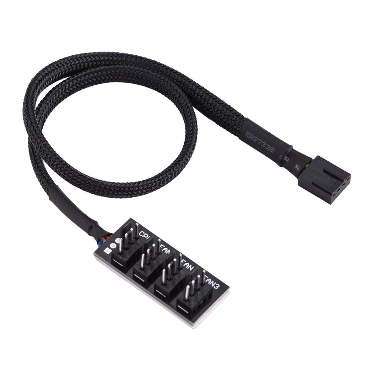 Dailygoody - 4-pins PWM-ventilatorhub - Computer ventilator splitters - Ideaal voor PC-enthousiastelingen - Compact formaat - Verbind 4 ventilatoren -...