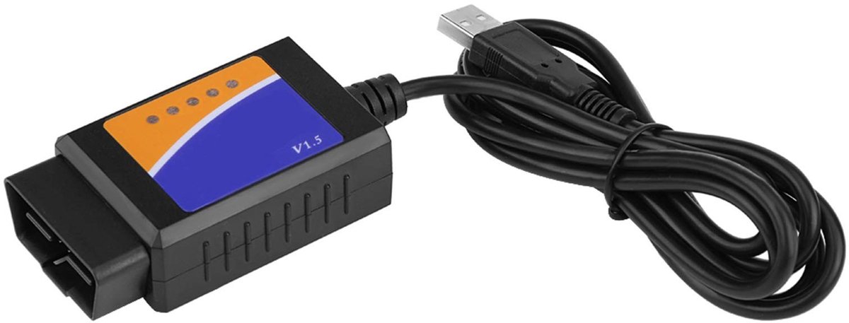 Dailygoody - OBD2-kabel - Diagnostische kabel - Universeel - USB-connector - Foutcodes uitlezen - Geschikt voor auto - V1.5