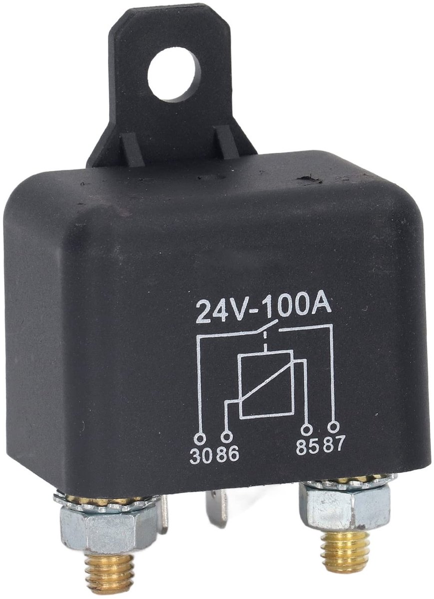Dailygoody - Starter Relay 4 Pin 100A DC 24V voor Tuinmachines en ATV's