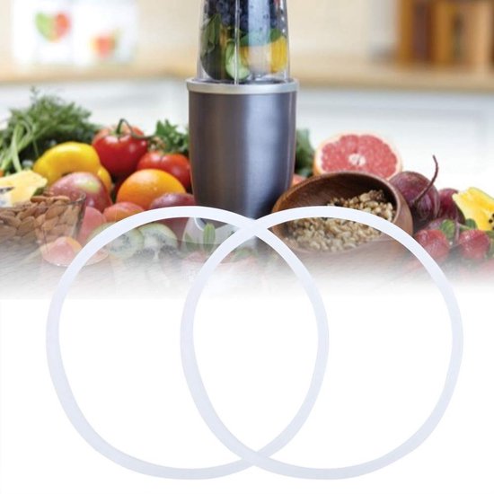 Allecto - Juicer Sealing Ring Set - 2 Stuks - Rubber O-Ringen - Wit - Geschikt voor 600W Juicer - Duurzaam en flexibel - Hoge kwaliteit rubber van Merkloos — afbeelding 2