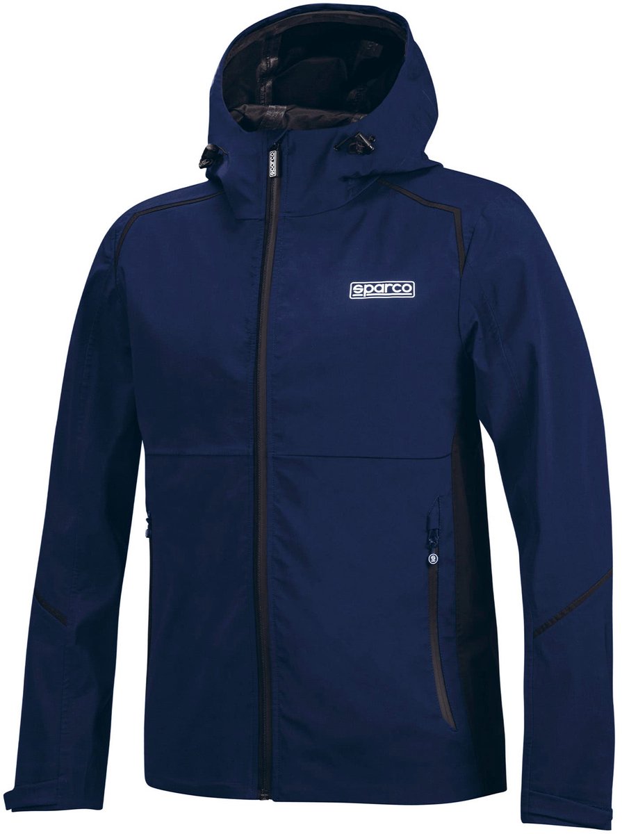 Sparco Shell Jas Waterproof Jas - Zwart — Blauw