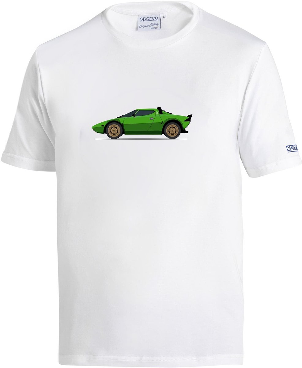 Sparco Lancia HF Groep 4 T-Shirt - Wit