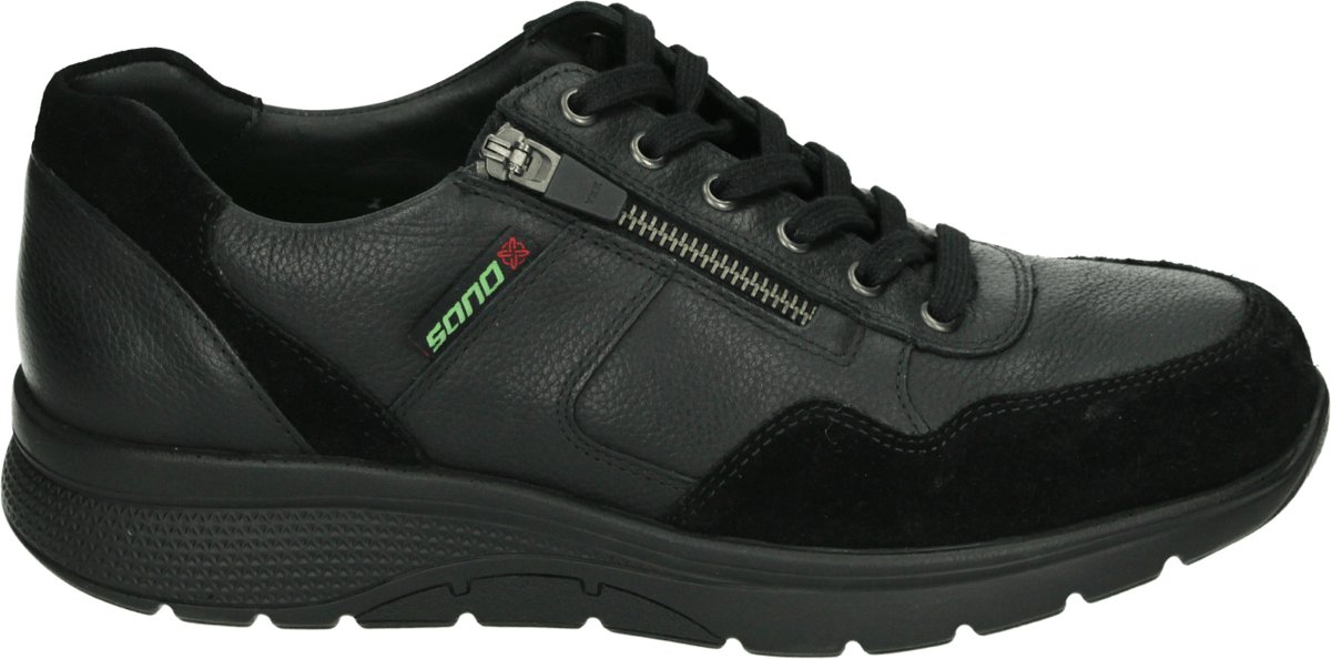 mephisto sano - AMORY - Vrije tijdsschoenenHeren veterschoenHeren sneakersCasual - Kleur: Zwart - Maat: 45