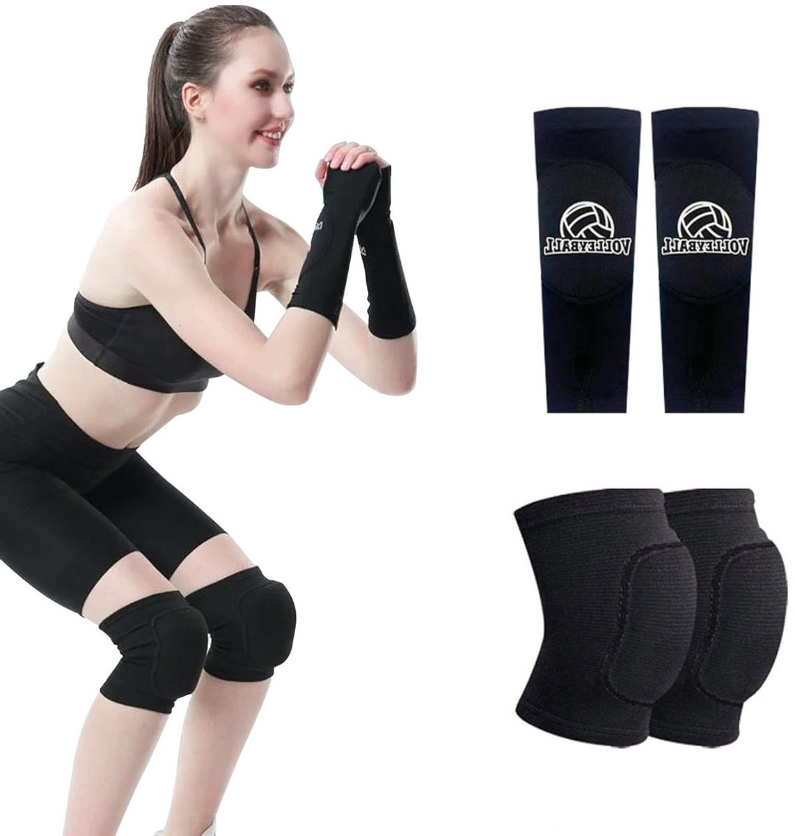 Volleyball Bescherming: Armwarmers en Kniebeschermers voor Optimale Bescherming en Comfort tijdens het Spelen
