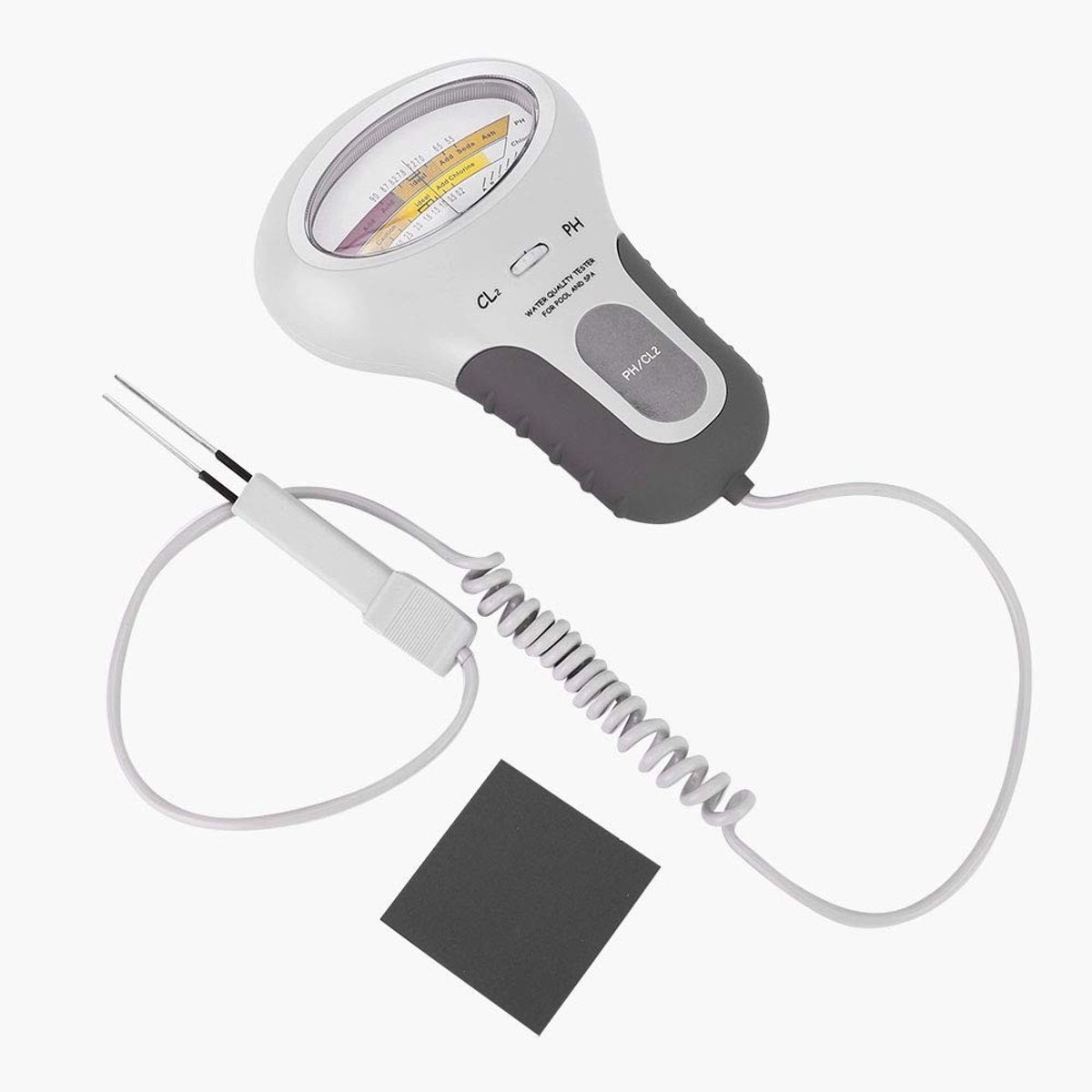 Shopcentral - Draagbare digitale waterkwaliteit pH- en chloormeter - 2-in-1 functie - Compact formaat - Zwembadkwaliteit analyse - Ideaal voor zwembadb..