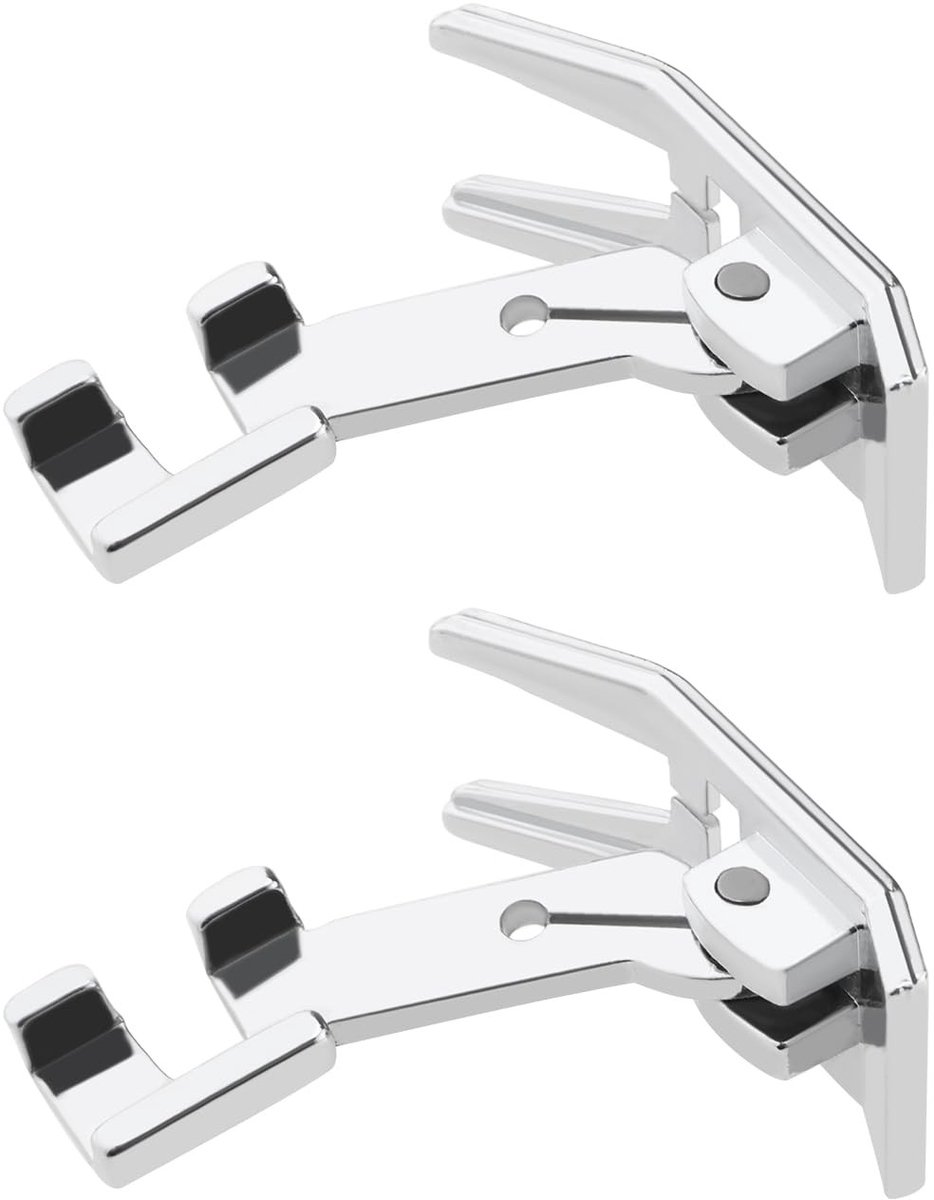 Dailygoody - Naaivoet - Schuine schacht - 2 - Zilver - Zigzag naaivoet - Compatibel met diverse naaimachines - 172075