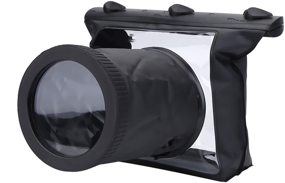 Dailygoody - Camera Waterdichte Behuizing - Professionele Onderwaterbehuizing - Maximaal 20m Diepte - Transparant Zwart - Geschikt voor Camera's
