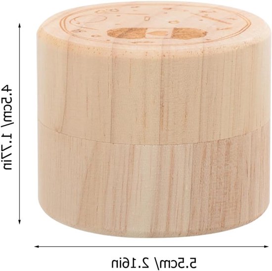 Ronde gebreide markeerset met plantmotieven voor breien en haken, natuurlijke houten markeringen met opbergdoos voor handwerkaccessoires — afbeelding 3