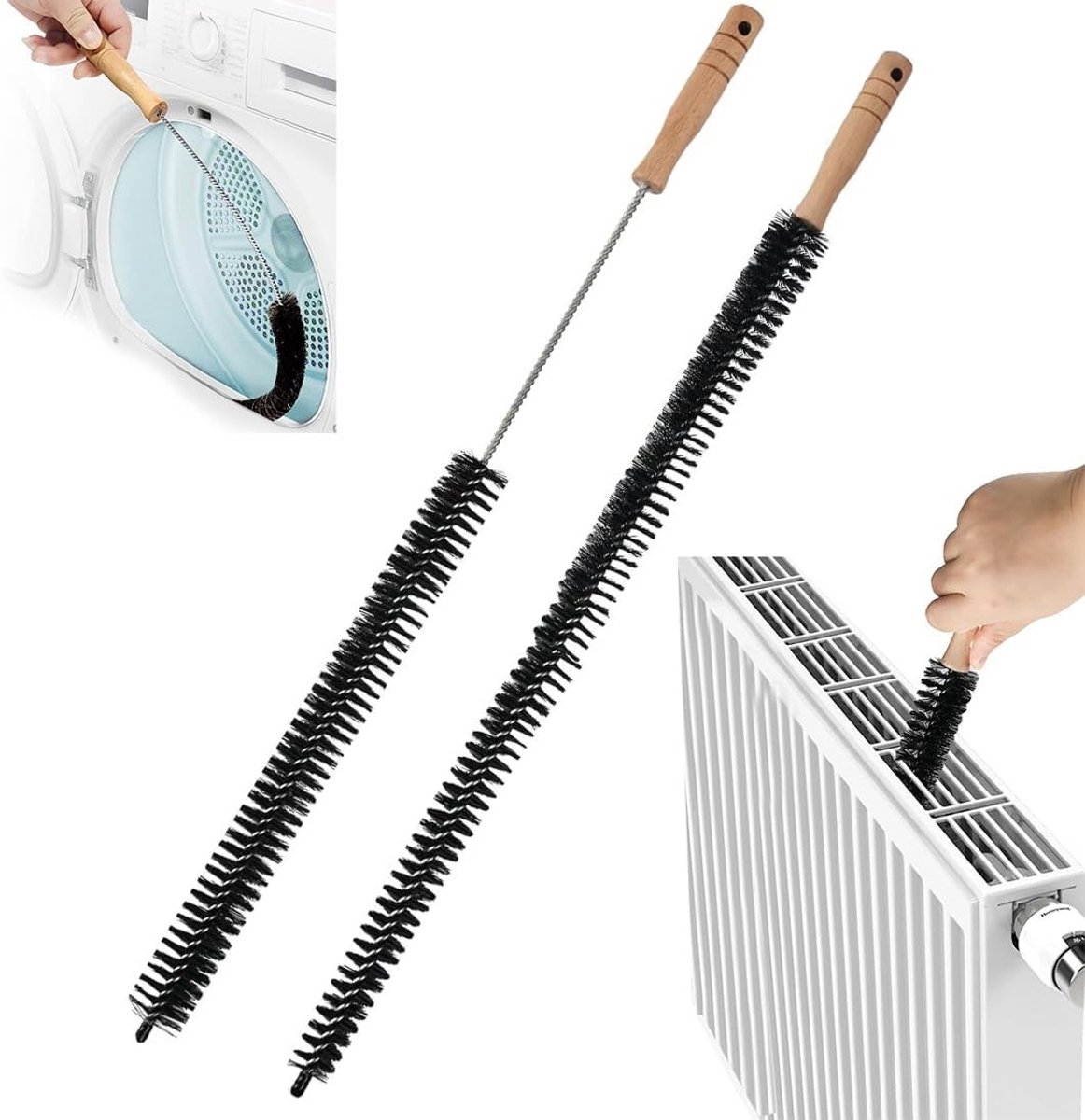 Efficiënte Radiator Reinigingsborstel met Flexibel Ontwerp en Antislip Handvat voor Gemakk