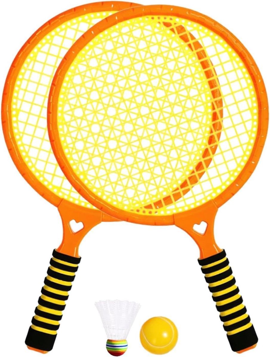 Badmintonset Kinderen - Buiten spel - Actief spelen - Veilig met zachte ballen - 45.5 x 27 x 7 cm