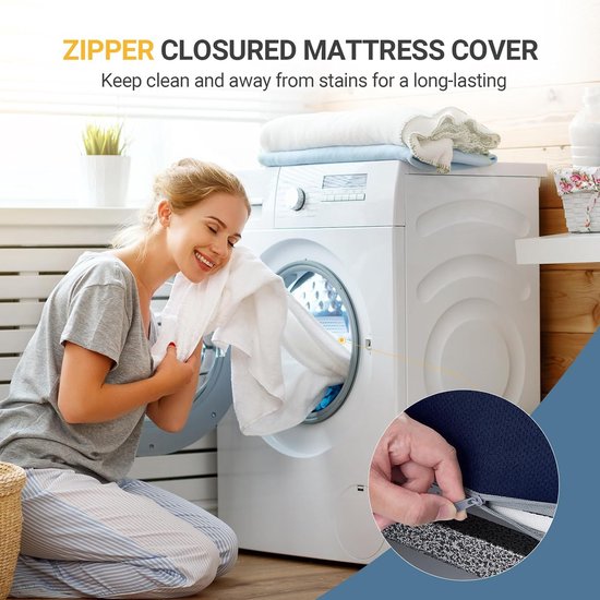 Opvouwbaar Matras Twin XL 10.5cm Traagschuim Driemaal Inklapbaar en Draagbaar — afbeelding 3