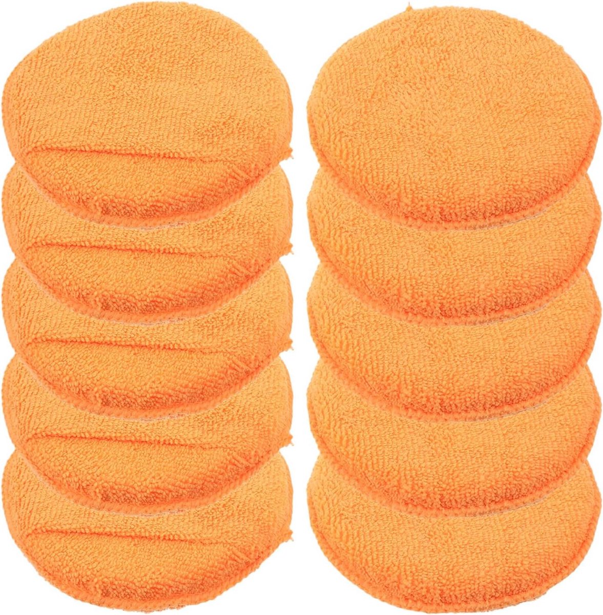Microvezel Wasapplicators - Autowas Spons - Auto Polijsten - Ergonomisch Antislip Ontwerp - 123 cm - Oranje