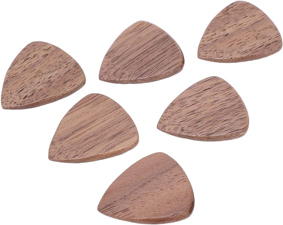 Dailygoods- Houten Plectrum - Driehoekig - Comfortabele Grip - Duurzaam - Geschikt voor Ukulele - Perfect Cadeau - Muziekaccessoire