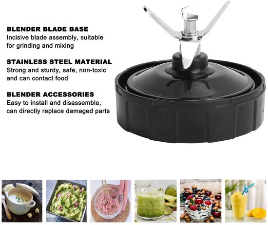 Byshayne- Blendervoet 6 Bladen - Geschikt voor Nutri 900W/1000W - Roestvrij Staal - Mesmontage - Duurzaam - Rubberen Pakking - Blenderonderdeel van Byshayne — afbeelding 5