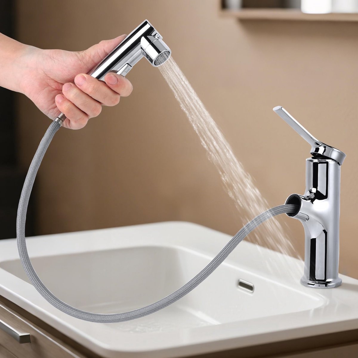 Cosensi - Tapkraan met Extractorspray voor Badkamer en Keuken