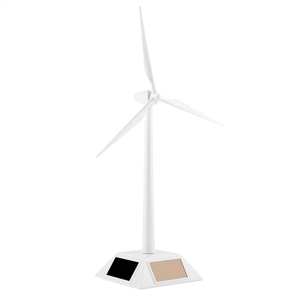Cosensi- Zonne-energie Model - Mini Windmolen - Desktopdecoratie - Wetenschappelijk Onderwijs - Kindercadeau - Gemaakt van ABS, Hoogte 26,5 cm - Windmolenmodel