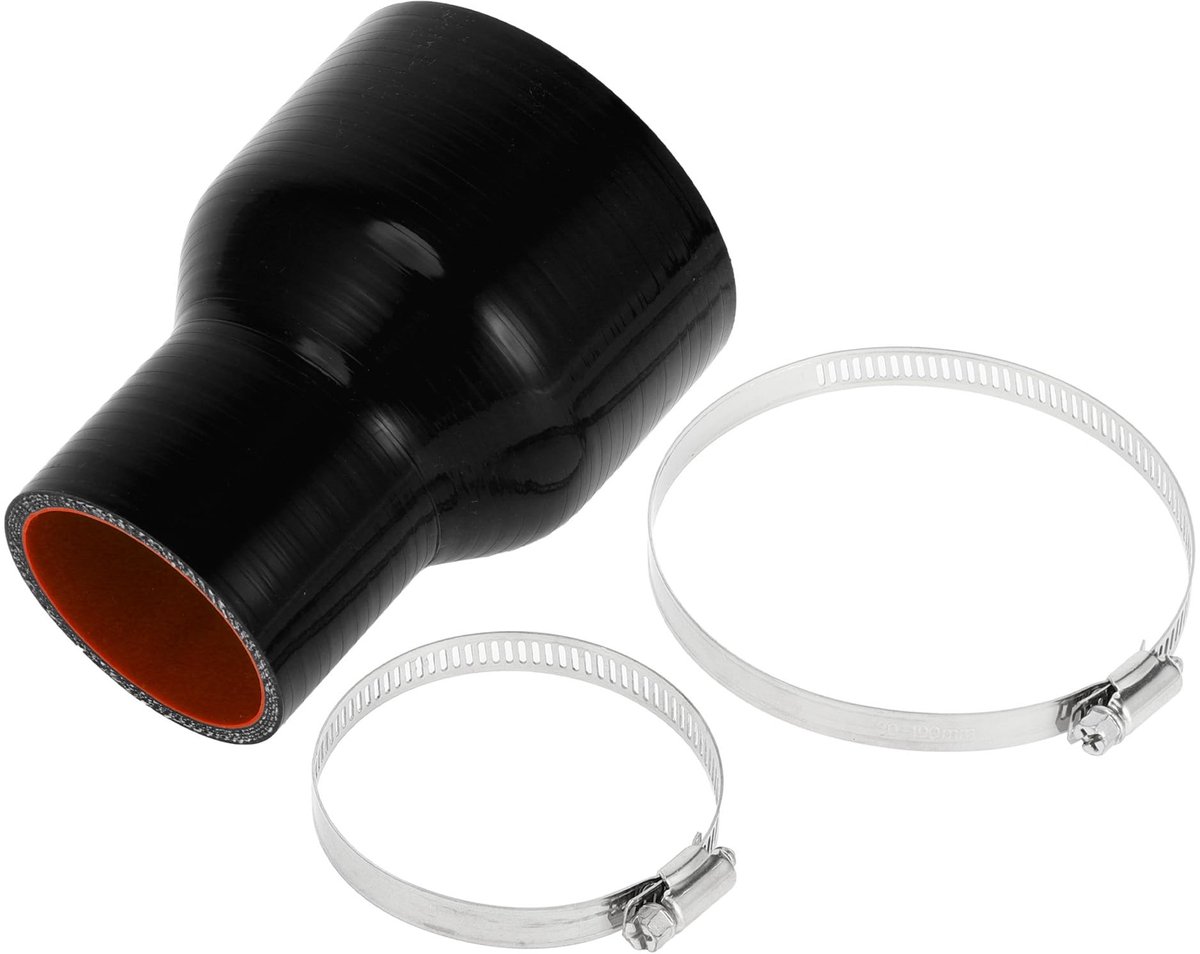 Cosensi- Silicone Slang 4-Laags - Binnendiameter 57mm/89mm - Lengte 127mm - Dikte 5mm - Temperatuurbestendig tot 300℃ - Geschikt voor Koelvloeistof - Koelslang