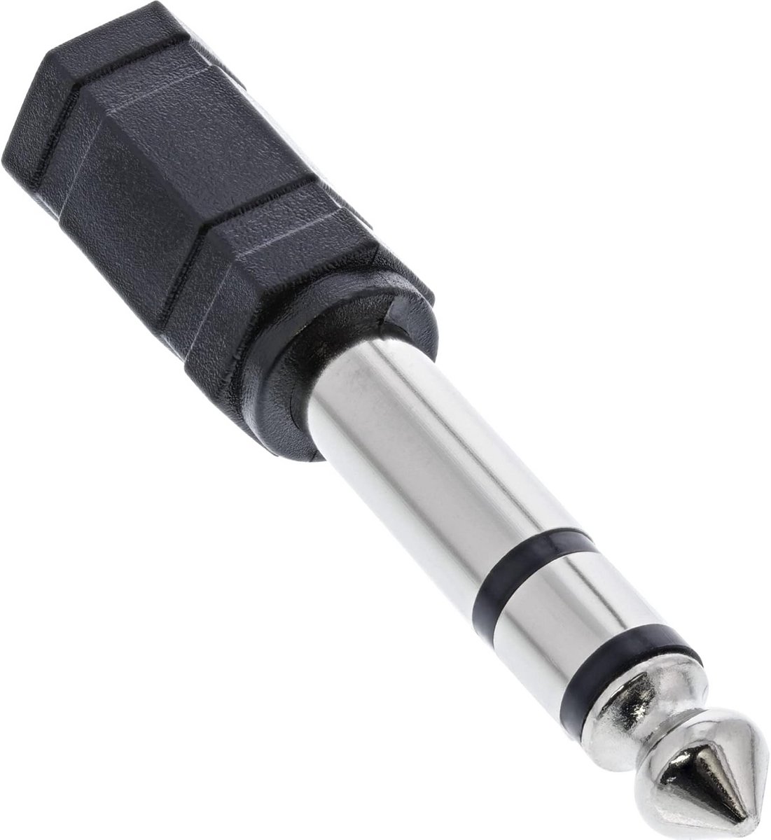 InLine 99305 audio adapter, 6.3mm jack plug to 3.5mm jack jack, stereo