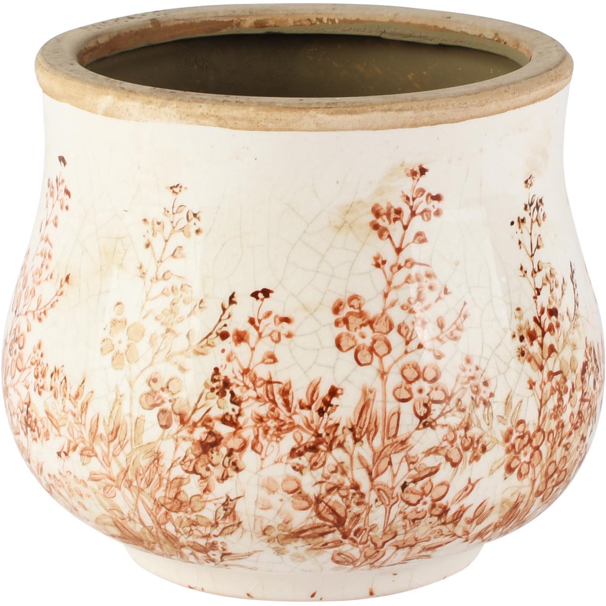 Dekoratief | Bloempot 'Earth Blush', keramiek, 16x16x14cm | A265452