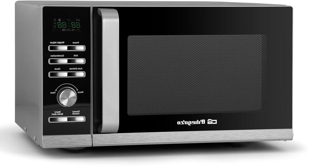 Magnetron met grill - Combimagnetron keuken - Snel maaltijden bereiden - 36 kookmenu's - 20 liter inhoud - Zilver