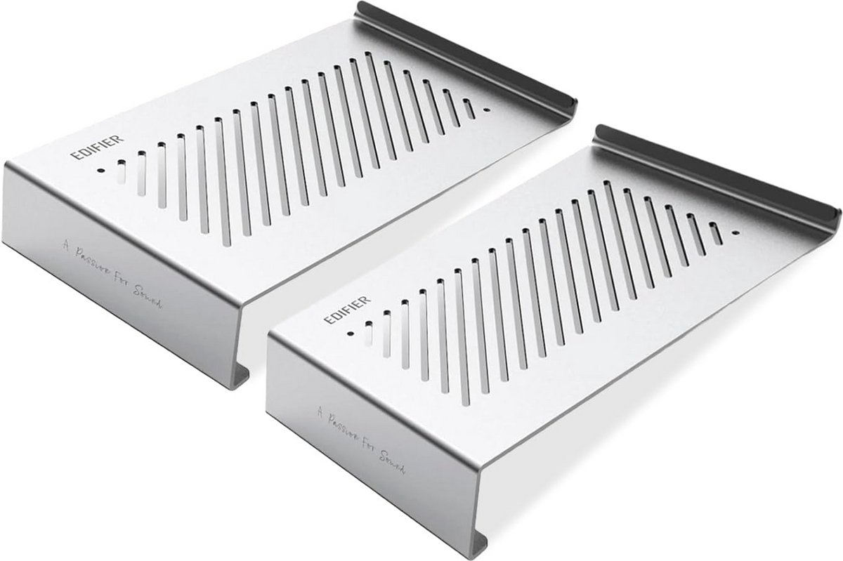 Universele Aluminium Luidsprekerstatieven - Set van 2 met Kantelontwerp voor Verbeterde Geluidsprojectie