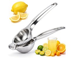 Citruspers - Citroenpers handmatig - Handmatige Fruitpers - Metaal - Hand Juicer Lemon Squeezer - Manual Citrus Juicer with Accessories - Heavy Duty for Kitchen, Bar, Restaurant - Dishwasher Safe