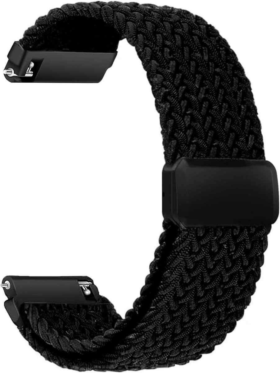 Gevlochten Nylon Horlogeband 22mm met Magnetische Sluiting voor Smartwatches en Horloges