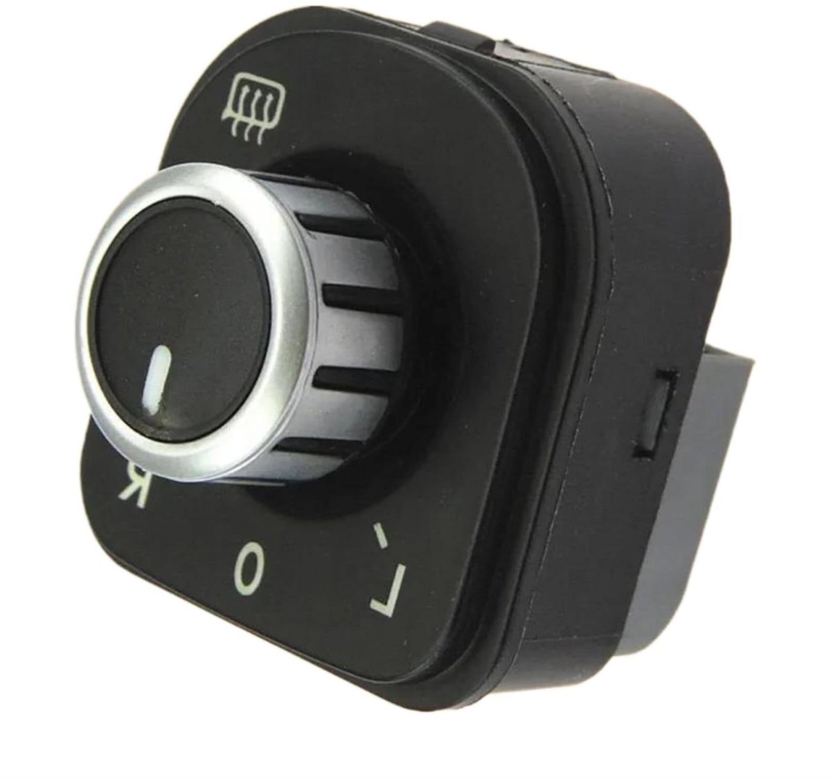 Raamhefschakelaar - Ruitbediening - Auto Onderhoud - Chroom Afwerking - 3 x 2 x 1 cm - Zwart