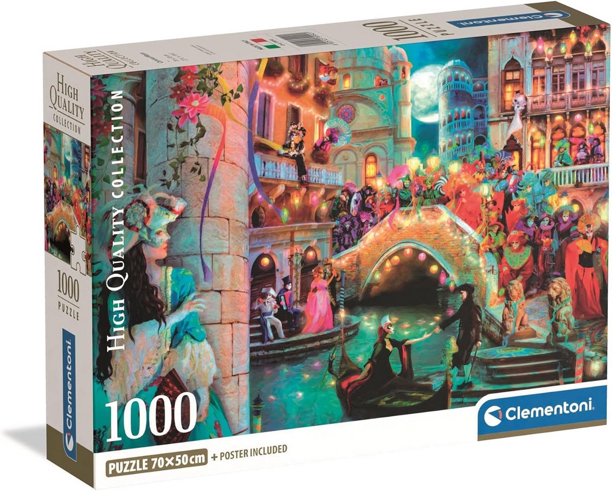 1000 Stukken Puzzel Volwassenen - Carnaval Maan Thema Puzzel met Poster - Compact Cadeau 70x50 cm