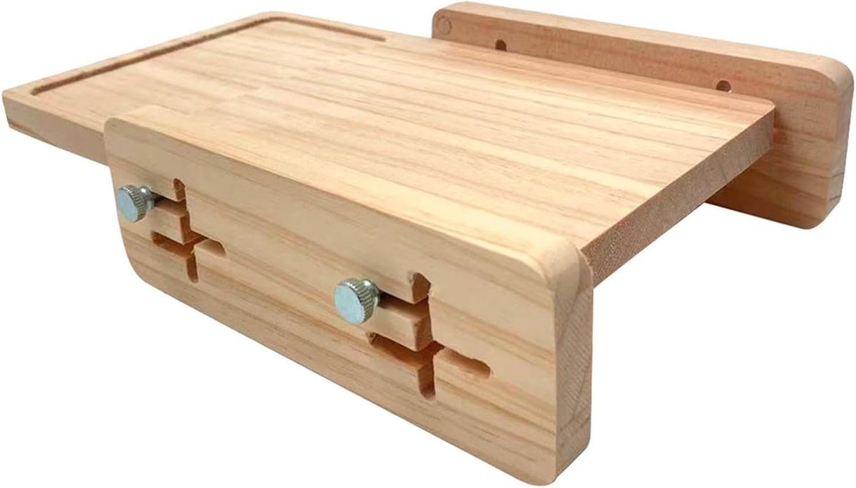 Broodsnijmachine Gids - Bakgereedschap Keuken - Thuis Bakken - Verstelbare Sleuf - 27x18x6cm - Houtkleurig