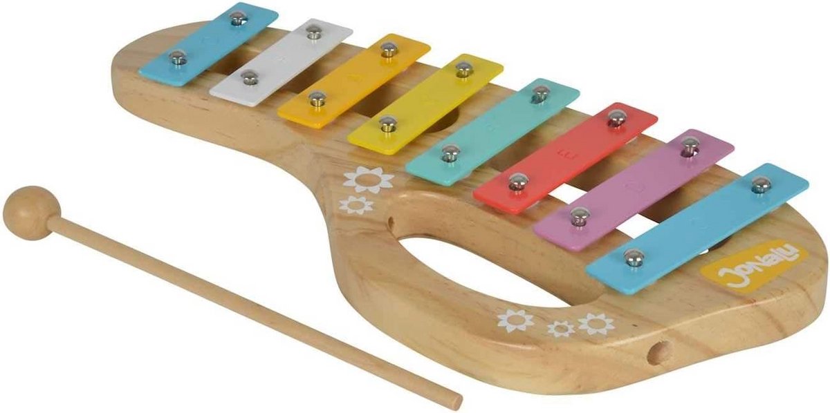 Houten Xylofoon met 8 Tonen en Liedjesboek - Muziekinstrument voor Kinderen vanaf 2 Jaar