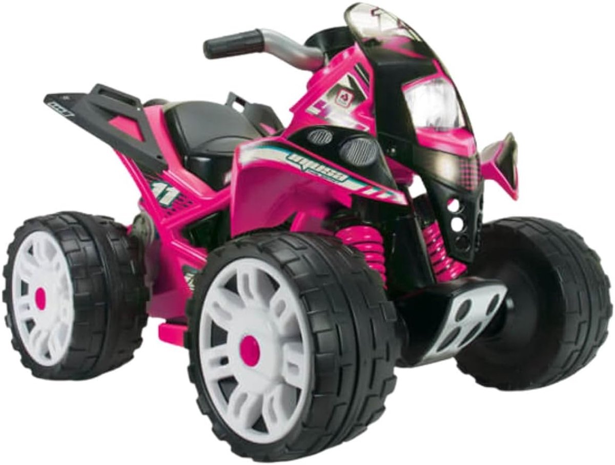 Elektrische Kinderquad 12V Roze met Gaspedaal en Brede Wielen