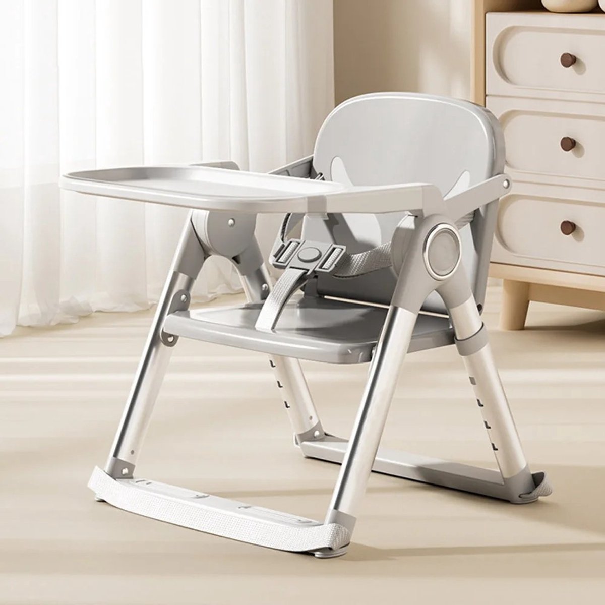 Dailygoods Baby opvouwbare stoelverhoger kinderstoel om te dineren, baby peuter draagbare voedingsstoel voor kinderen va