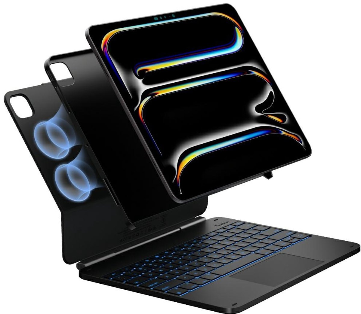 Typecase Edge Klaviatura Voor Ipad Air 13'' 2024 2025 Met Hoge Schermbescherming