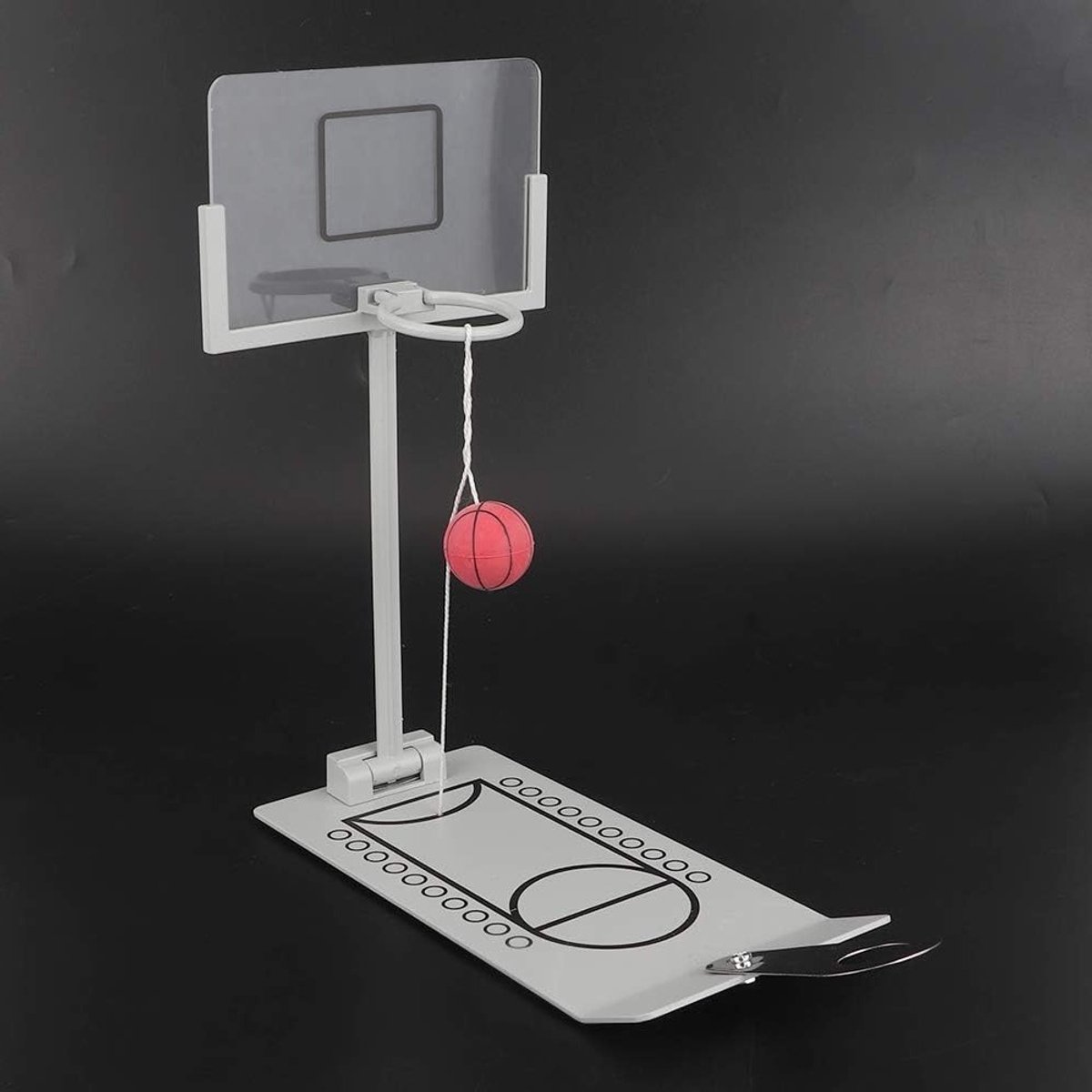 Miniatuur Basketballen Basket Speelgoed voor Bureau Decoratie en Bordspel voor Basketbalfans - Vouwbaar en Compact 27x15 cm