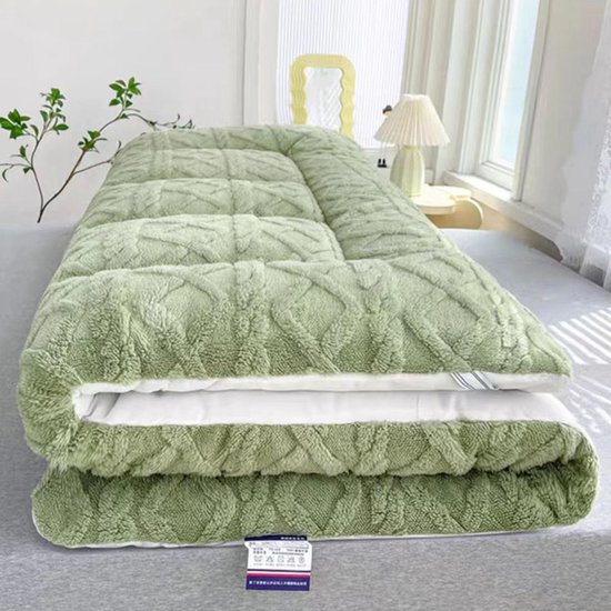 Opvouwbare Matras - Slaapmat - Comfortabel Slapen - Ergonomisch Ontwerp - 200x220cm - Wit — afbeelding 2